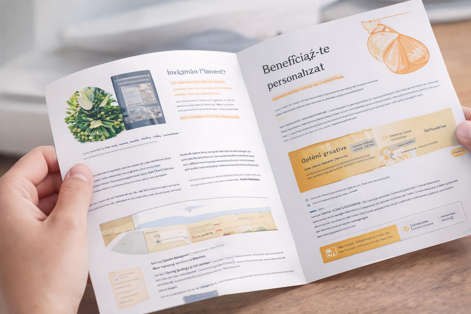 pliante personalizate sibiu tipar pliant color promotie afaceri locale